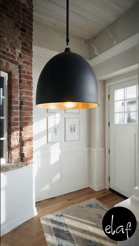 Toyo Black Pendant Light