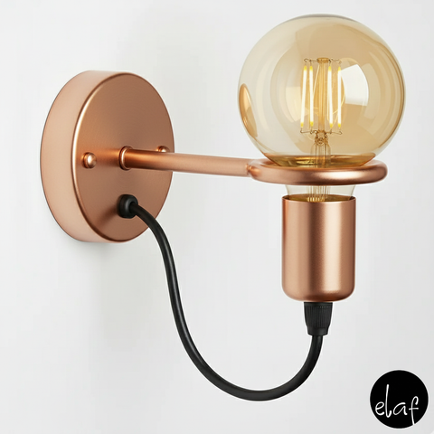 envy rose gold wall scone