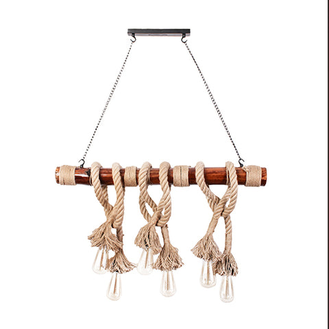 Bamboo 6 chandelier