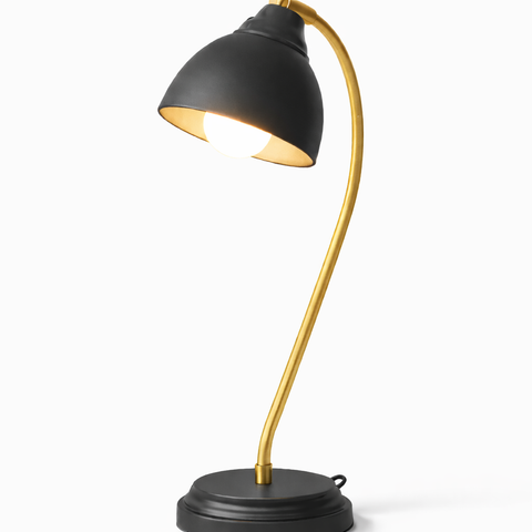 TAJ Black & Gold Desk Lamp