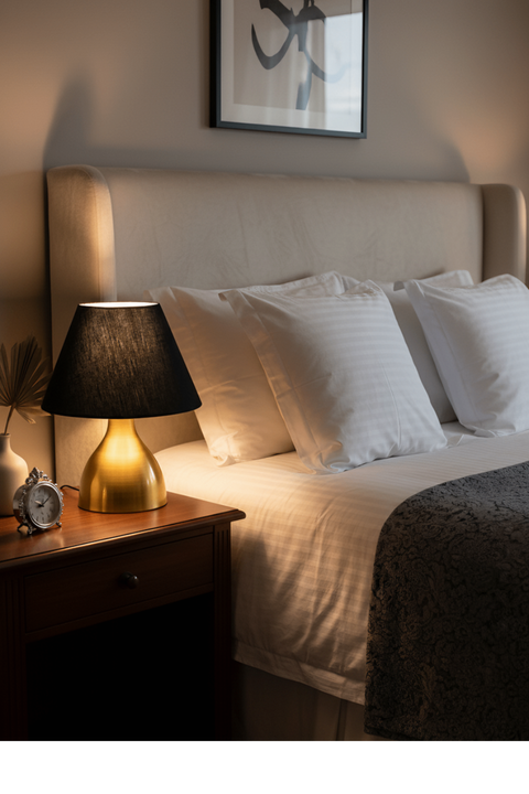 Naomi Gold Black Table lamp