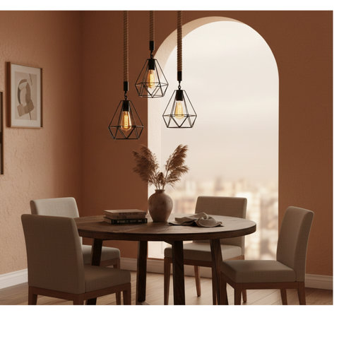 Diamond Rope Pendant light