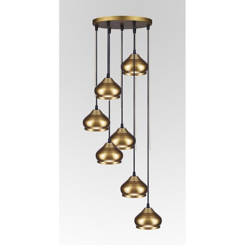 Maulai gold chandelier - 7 shades