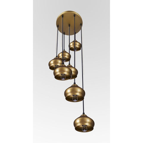 Maulai gold chandelier - 7 shades