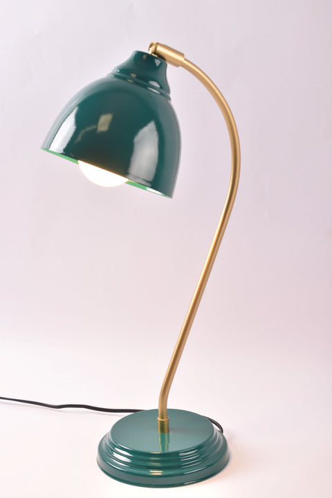 TAJ Cyan Gold desk lamp ~ Adjustable Head