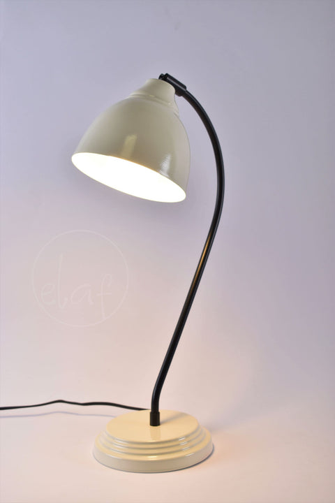 TAJ White Black desk lamp ~ Adjustable Head