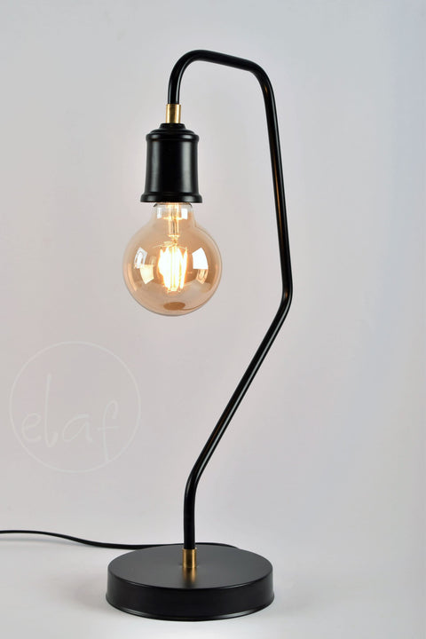 Station Plus Black desk lamp