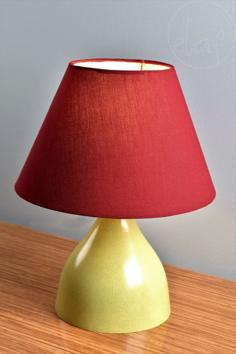 Naomi Lemon Maroon Table lamp