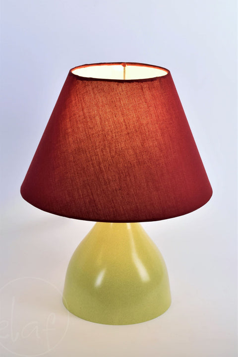 Naomi Lemon Maroon Table lamp