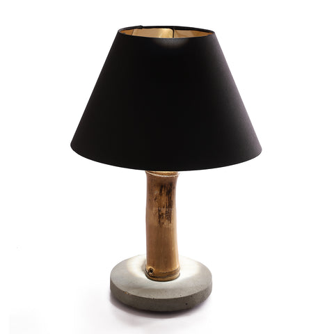 Asia Bamboo Table Lamp ~ Concrete Base