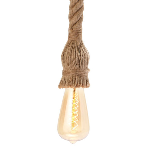 Jute Rope Single Pendant Light