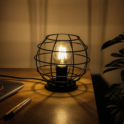 World cage table lamp