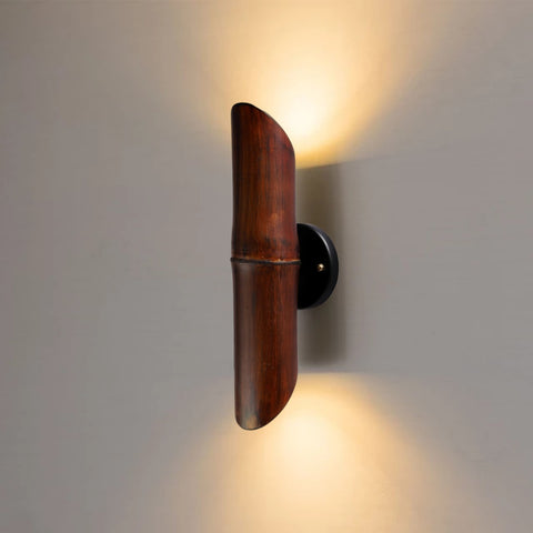 Du Bamboo wall lamp- Brown