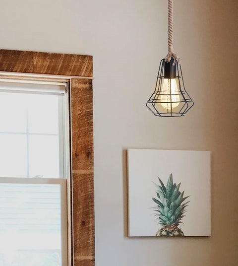 Lantern cage pendant Light